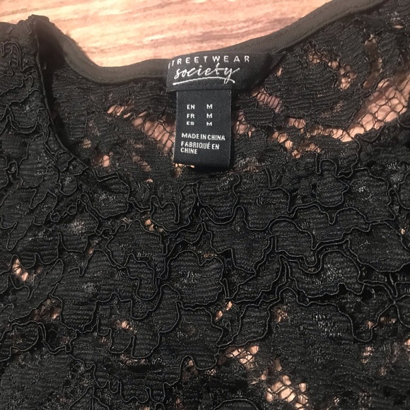 See through lace top - Picture 2 of 8